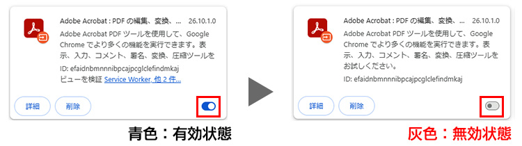 書類ダウンロード時のPDF出力エラー